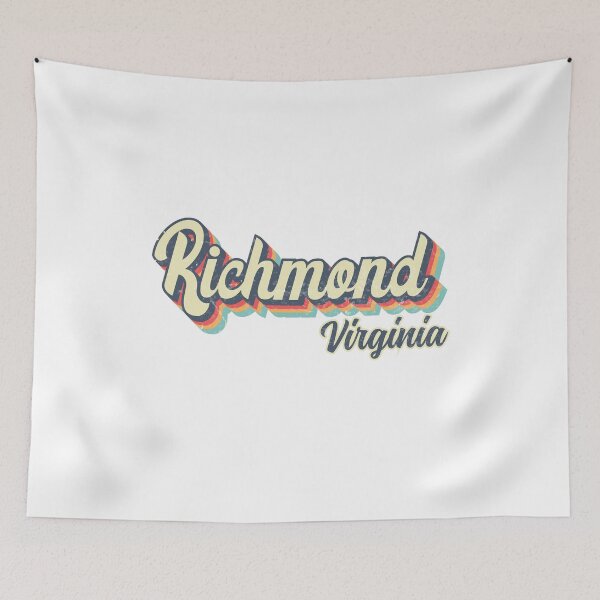 Item preview, Richmond city Virginia Retro Vintage 70s rainbow designed and sold by Teelogic.
