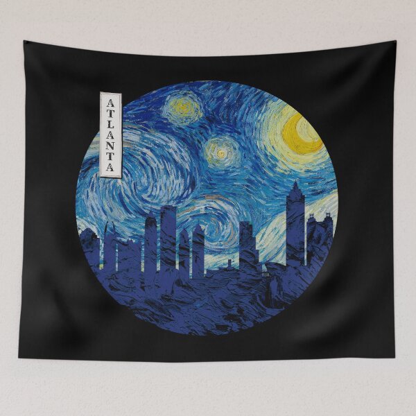 Item preview, Atlanta Starry Night Van Gogh Circle designed and sold by DFerraz.