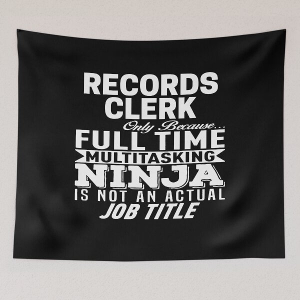 Item preview, Records clerk designed and sold by clickmostro.