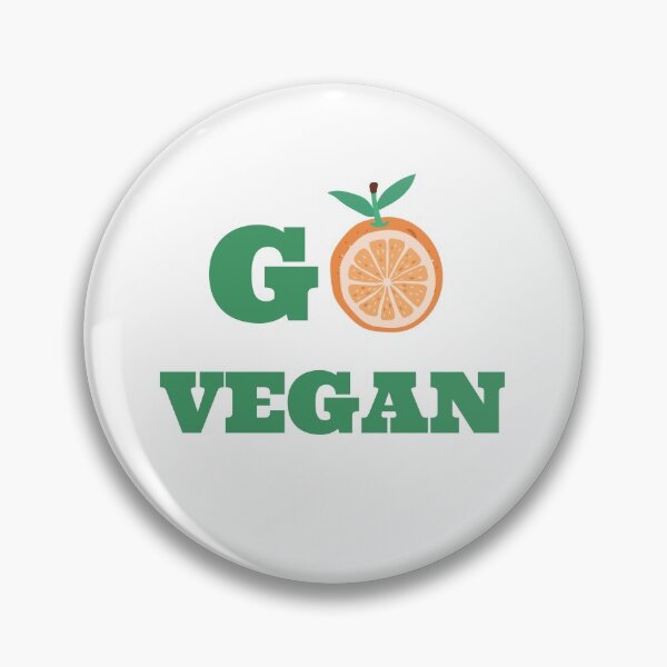 Aperçu de l'œuvre Go Vegan Yes We Can Conception de typographie orange et verte créée et vendue par DivineMoonlight.
