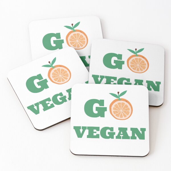 Item preview, Go Vegan Yes We Can Orange and Green Typography Design designed and sold by DivineMoonlight.