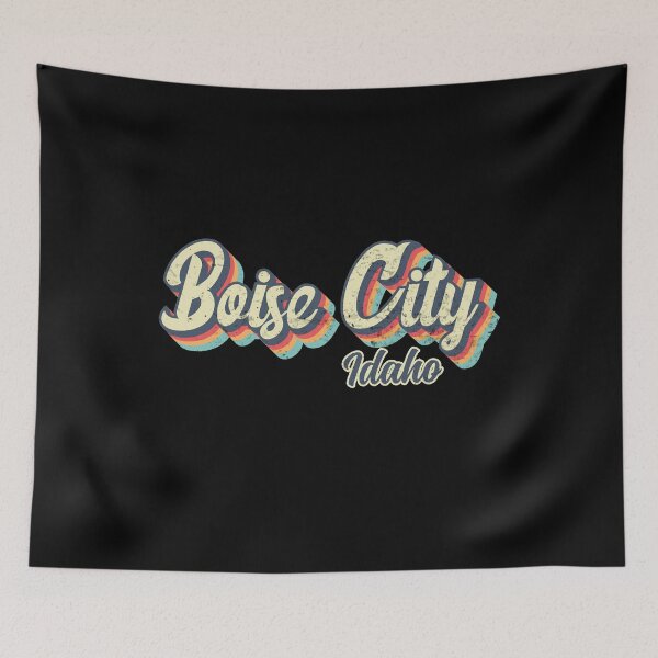 Item preview, Boise City Idaho Retro Vintage 70s rainbow designed and sold by Teelogic.