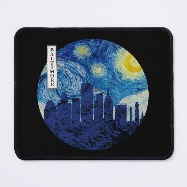 Item preview, Baltimore Starry Night Van Gogh Circle designed and sold by DFerraz.