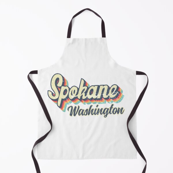 Item preview, Spokane city Washington Retro Vintage 70s rainbow designed and sold by Teelogic.