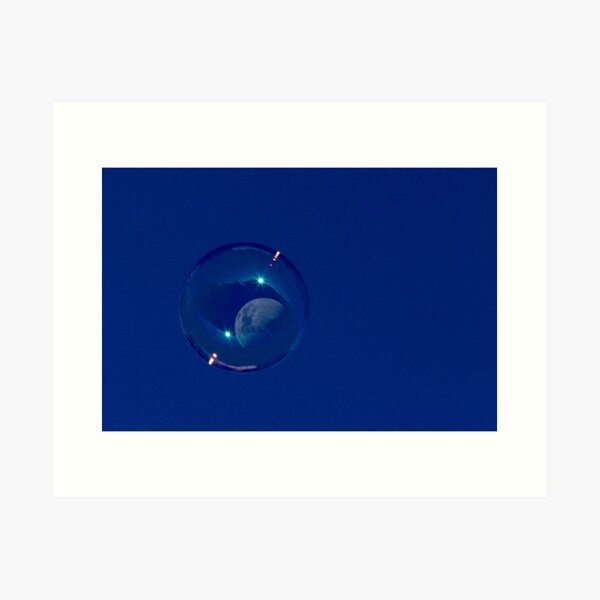 Moon Bubble Art Print