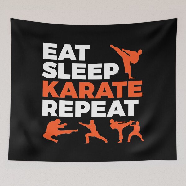 Item preview, Eat Sleep Karate Repeat designed and sold by kcaandwu.