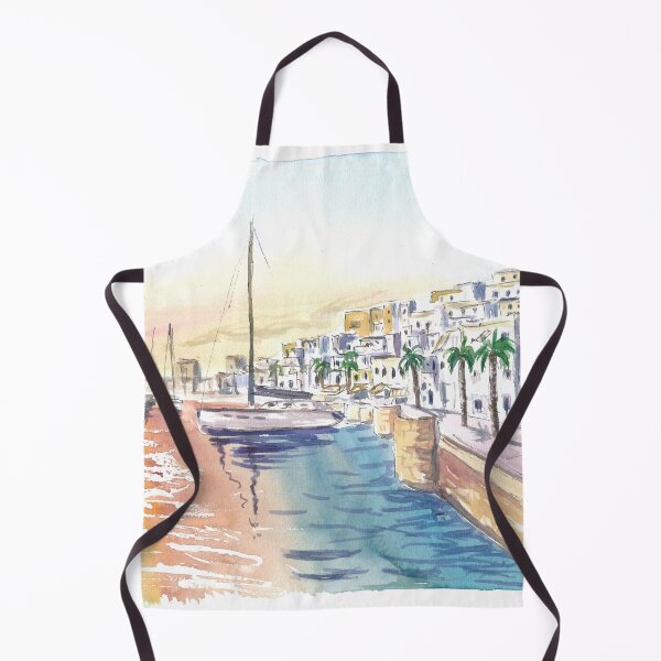 Item preview, Naxos Greece Water Reflections in Port with Waterfront designed and sold by artshop77.