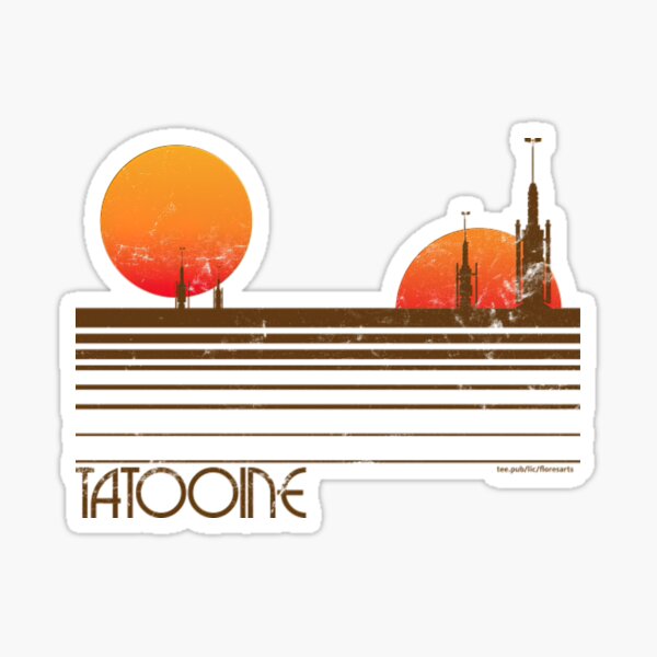 Vista previa del artículo con la obra «Visita Tatooine», diseñado y vendido por floraibbfdonna.