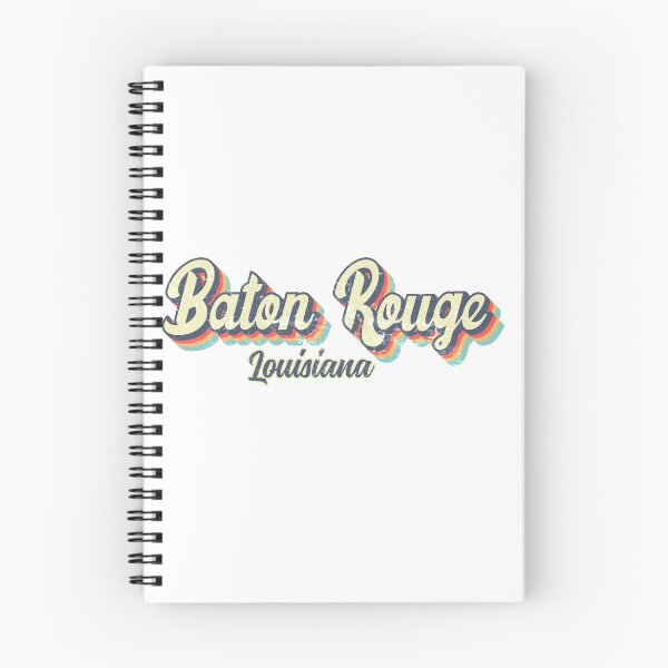 Item preview, Baton Rouge city Louisiana Retro Vintage 70s rainbow designed and sold by Teelogic.