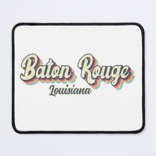 Item preview, Baton Rouge city Louisiana Retro Vintage 70s rainbow designed and sold by Teelogic.
