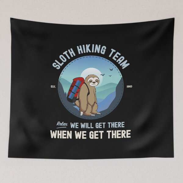 Item preview, Sloth Hiking Tshirt, Sloth Hiking Team  designed and sold by SeleneFrances.