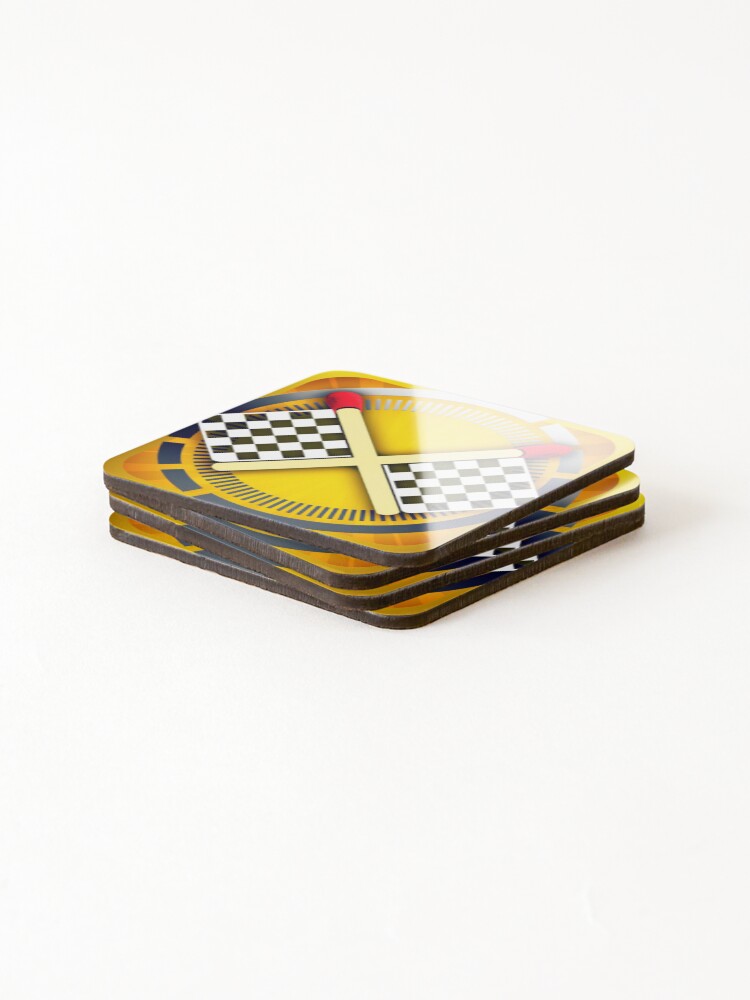 Thumbnail 4 of 5, Coasters (Set of 4), Pit stop designed and sold by Roshankeenoo.