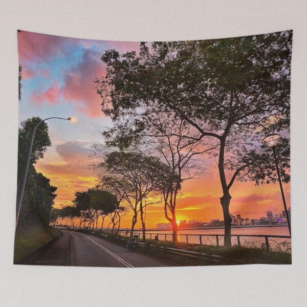 Item preview, Sunset Series: Colourful sky over the northern coast of Singapore designed and sold by guoshengz.