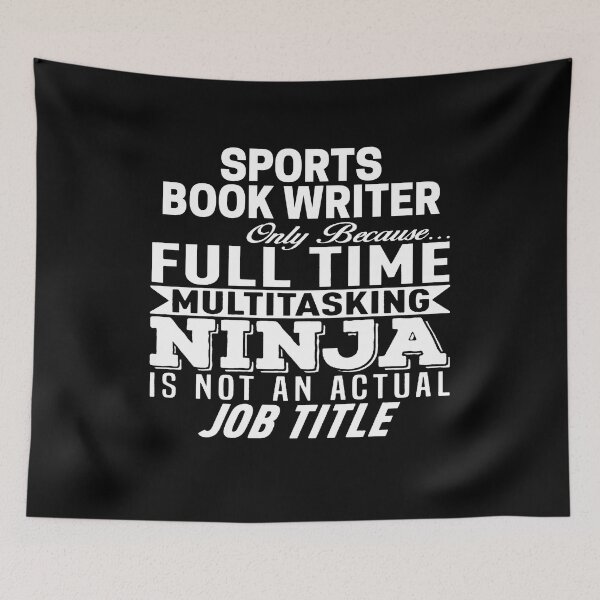 Item preview, Sports book writer designed and sold by clickmostro.
