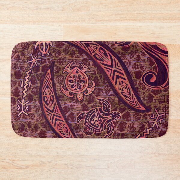 Item preview, Lava Red Turtle Shell Hawaiian - Samoan Tribal  designed and sold by sunnthreads.