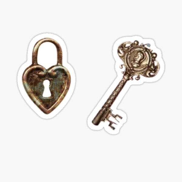 "lock And Key" Sticker For Sale By Soulful-arts | Redbubble