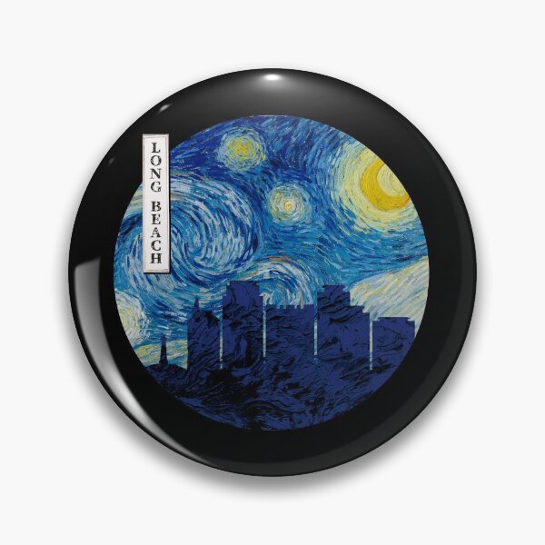 Item preview, Círculo de Van Gogh de la noche estrellada de Long Beach designed and sold by DFerraz.