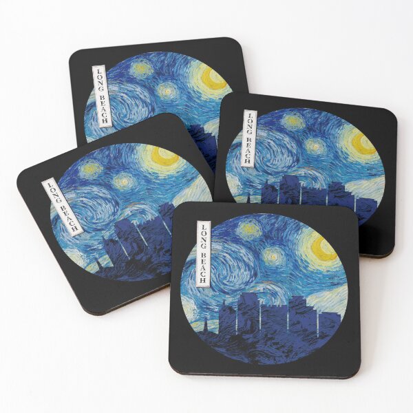 Aperçu de l'œuvre Cercle Van Gogh Nuit étoilée de Long Beach créée et vendue par DFerraz.