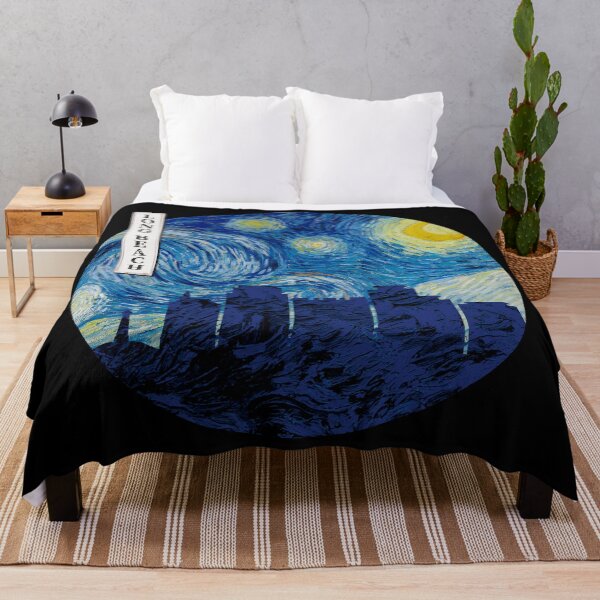 Aperçu de l'œuvre Cercle Van Gogh Nuit étoilée de Long Beach créée et vendue par DFerraz.