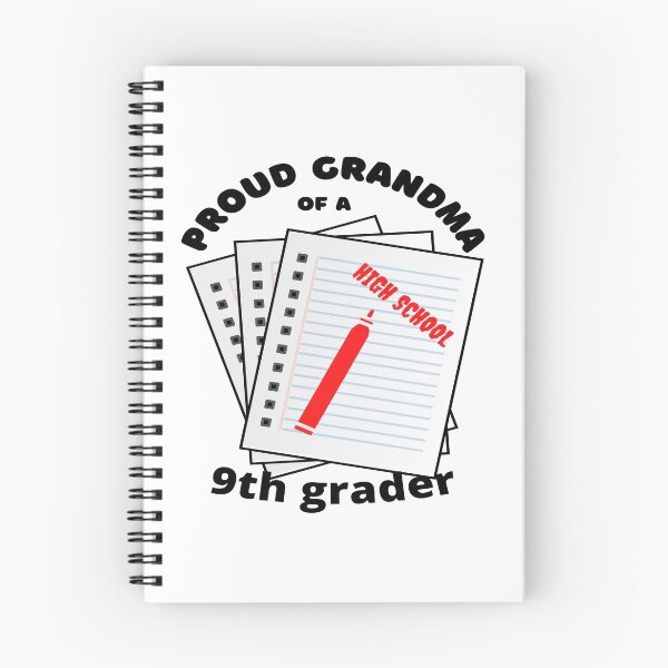 Item preview, proud grandma of a 9th grader, paper and marker graphic designed and sold by Jessi-Sketches.