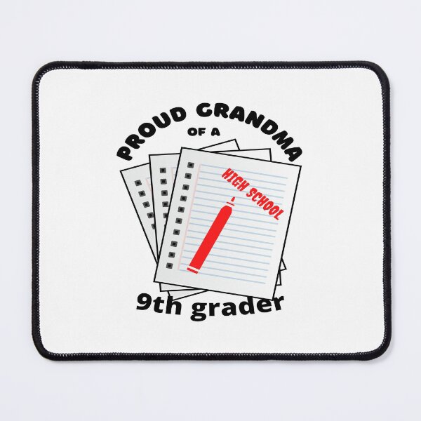 Item preview, proud grandma of a 9th grader, paper and marker graphic designed and sold by Jessi-Sketches.