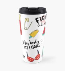 Feminism stickers set Travel Mug