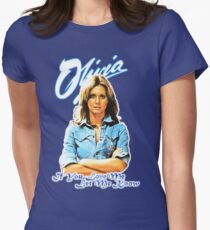 Olivia Newton-John - 70's If You Love Me, Let Me Know Women's Fitted T-Shirt