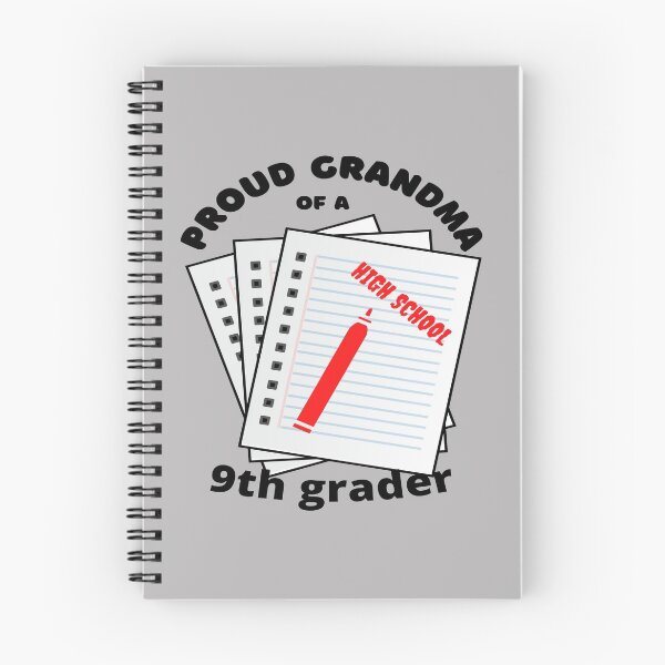 Item preview, proud grandma of a 9th grader, paper and marker graphic designed and sold by Jessi-Sketches.