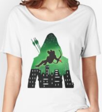 Green Arrow Double Exposure! Women's Relaxed Fit T-Shirt