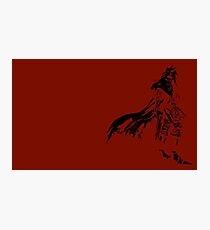 Vincent Valentine Minimalist Red Photographic Print