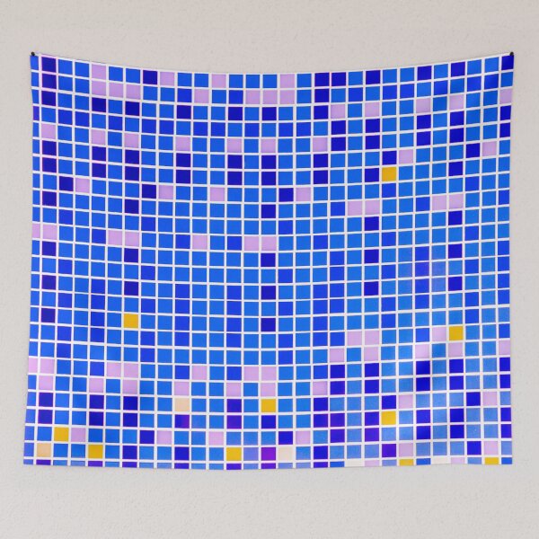 Item preview, Retro Bathroom Mosaic designed and sold by essentialimage.