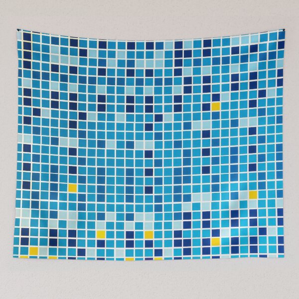 Item preview, Retro Bathroom Mosaic designed and sold by essentialimage.