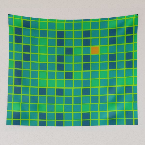 Item preview, Retro Bathroom Mosaic designed and sold by essentialimage.