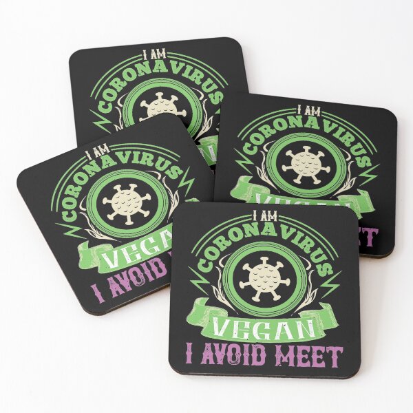 Item preview, I am A Coronavirus Vegan I Avoid Meet designed and sold by JumboExclusive.