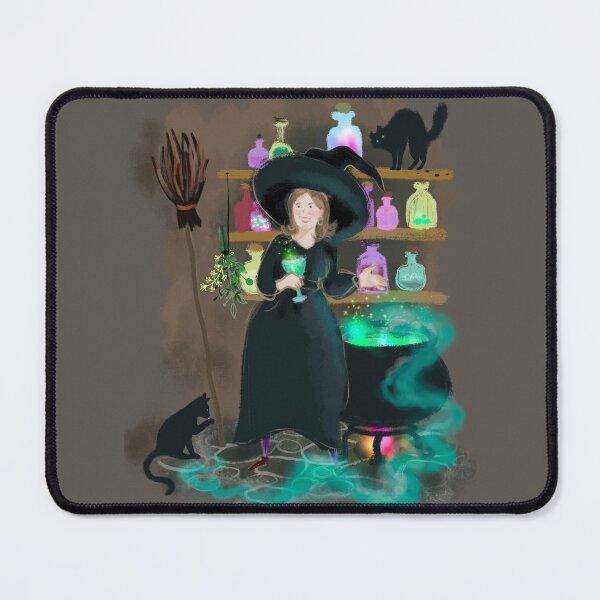Item preview, Witch brewing potion designed and sold by orangerinka.