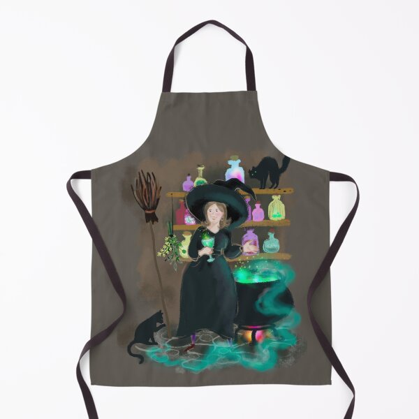 Item preview, Witch brewing potion designed and sold by orangerinka.