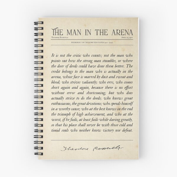 Item preview, The Man in the Arena Poem by Theodore Roosevelt designed and sold by projectmadenew.