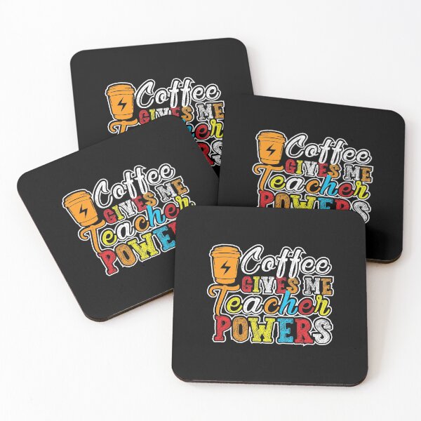 Item preview, Coffee Gives Me Teacher Powers designed and sold by AuroraApparel.