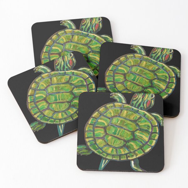 Item preview, Colorful Green Slider Turtle designed and sold by craineshop.