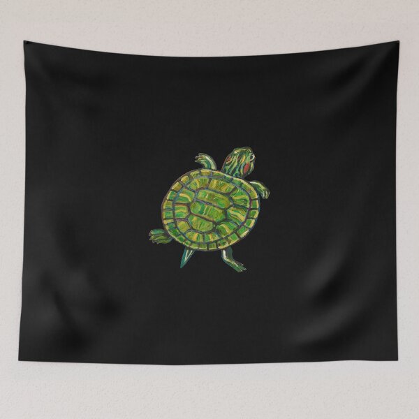 Item preview, Colorful Green Slider Turtle designed and sold by craineshop.