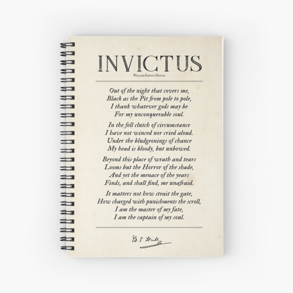 Item preview, Invictus Poem by William Ernest Henley designed and sold by projectmadenew.