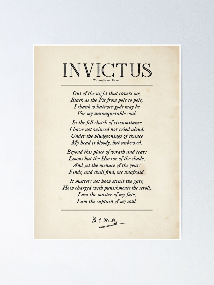 Invictus - Invictus Poem by William Ernest Henley