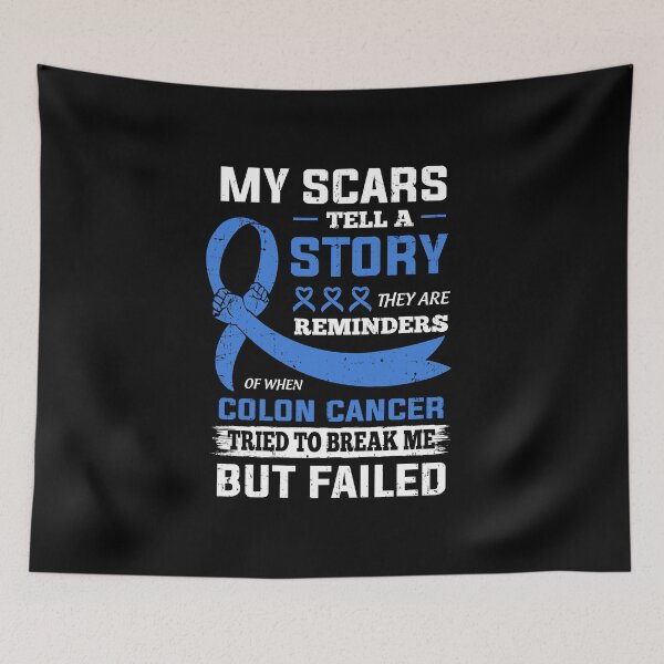 Item preview, My Scars Tell A Story Colon Cancer Awareness designed and sold by cadieuxart.