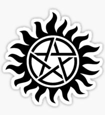 Supernatural Tattoo (black) Sticker
