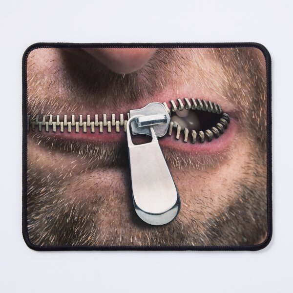 Item preview, Zip It - Funny Mens mouth with Zipper designed and sold by cgroenewald.