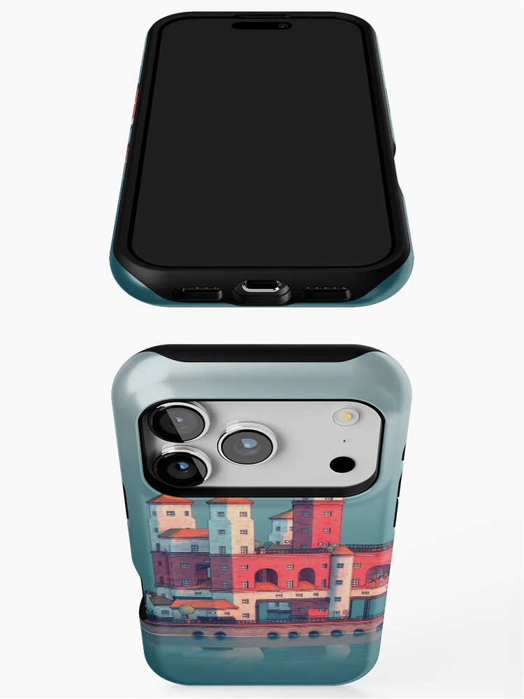 Thumbnail 3 of 4, iPhone Case, townscape designed and sold by powerpointer.
