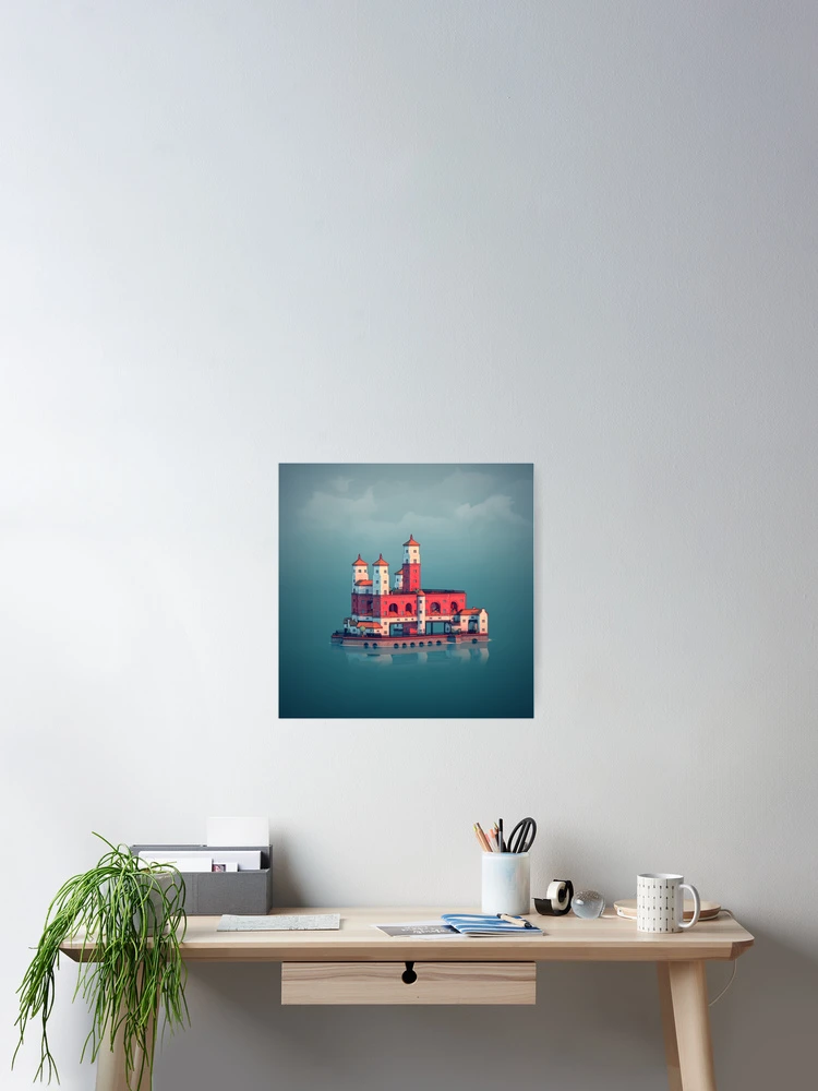 Thumbnail 2 of 3, Poster, townscape designed and sold by powerpointer.