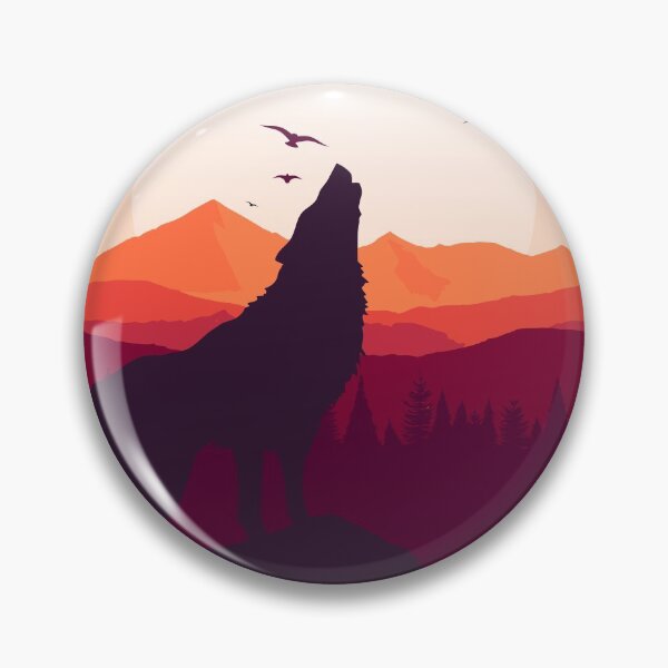 Item preview, holwing wolf designed and sold by wolvoo.