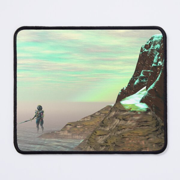 Item preview, TITAN CYBORG HYPERION WORLD ALIEN LANDSCAPE Science Fiction ,Sci Fi designed and sold by BulganLumini.