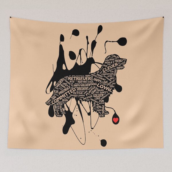 Item preview, Golden Retriever Word Type designed and sold by KingdomArt101.